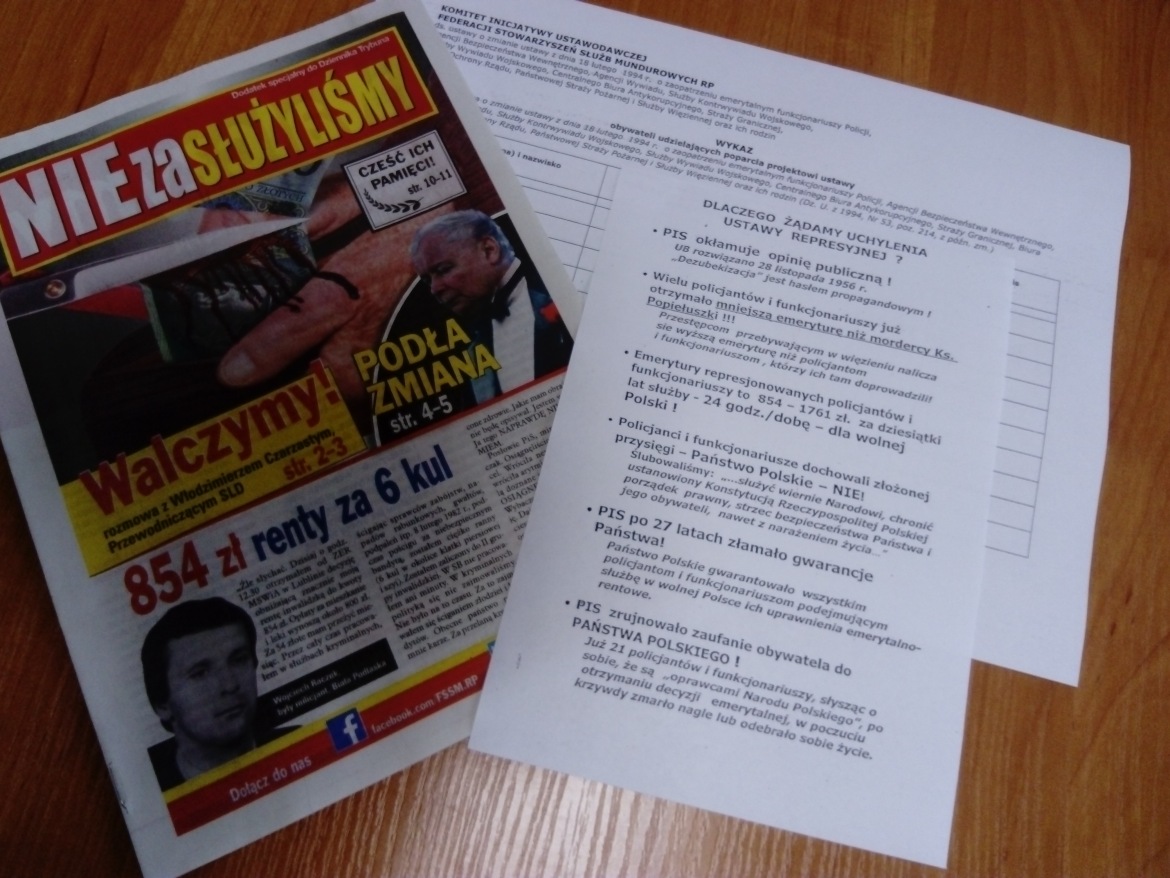 Inicjatywa Ustawodawcza Federacji Stowarzyszeń Służb Mundurowych