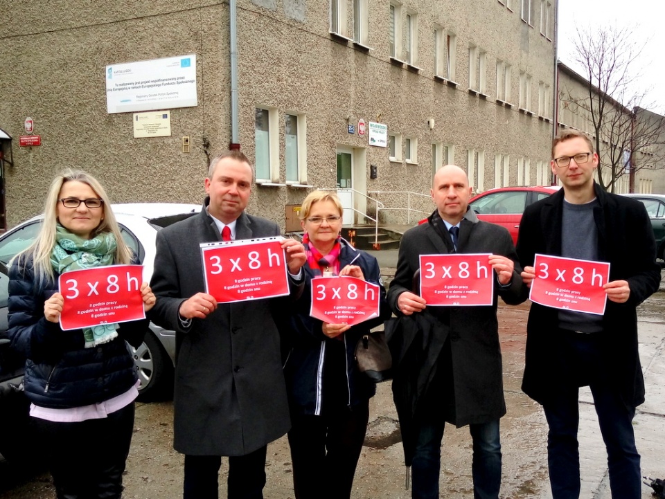 SLD upomina się o prawa pracowników. Promują zasadę 3x8h